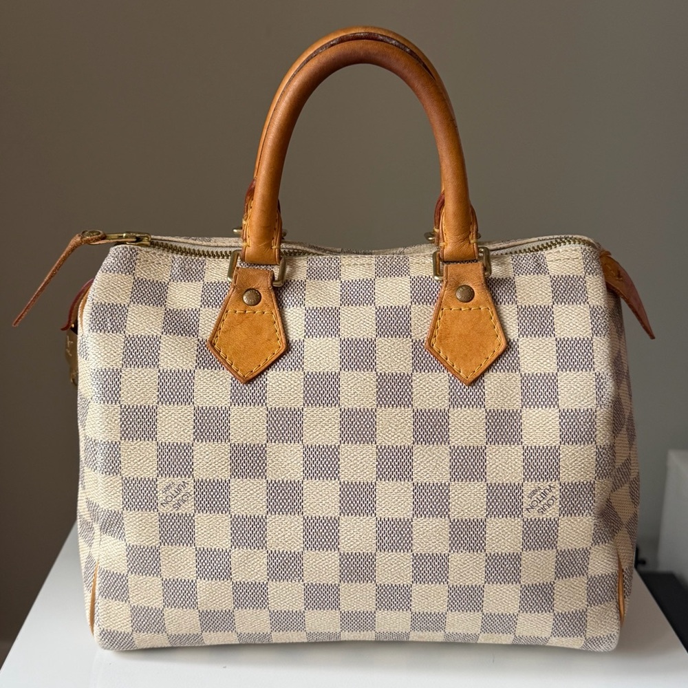 Louis Vuitton Speedy 25 Damier Azur Satchel Lock & Key - Picture 3 of 16
